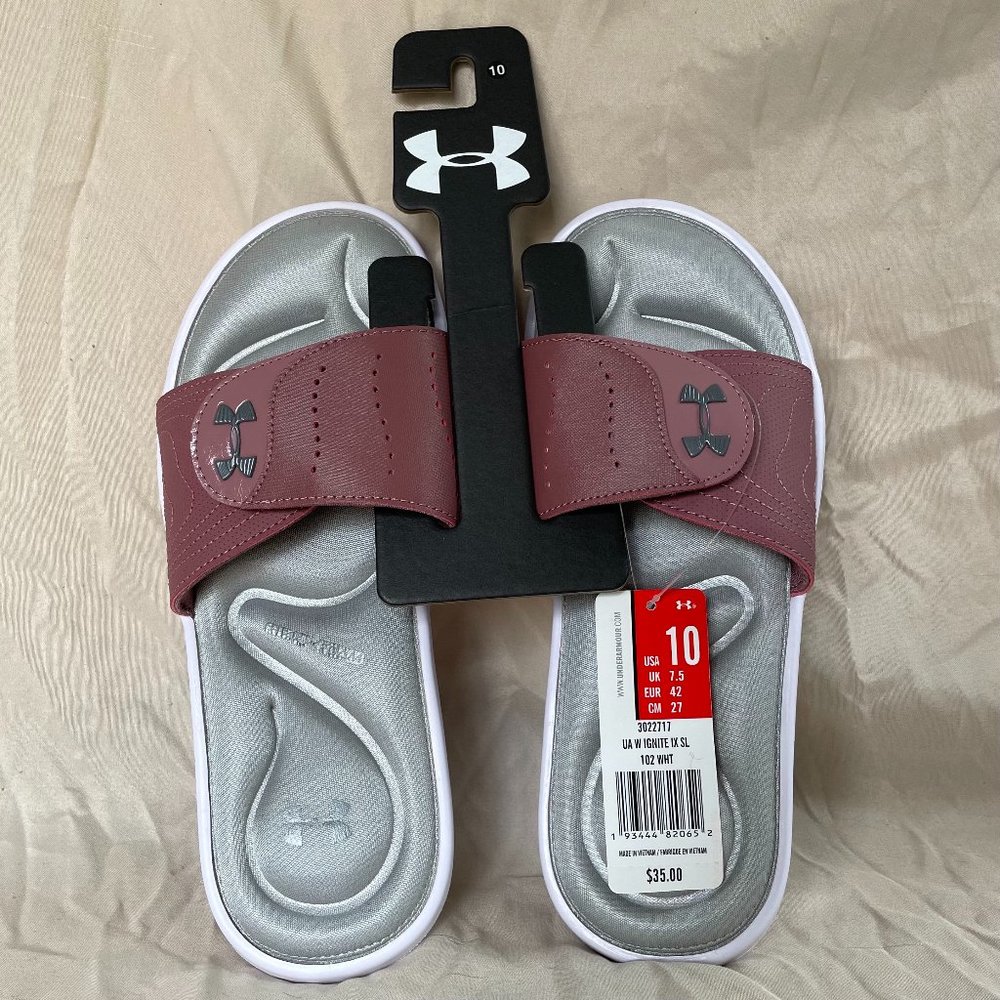 Women's Under Armour Ignite IX Slides, NWT, US Size 10